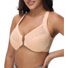 Oscrenia Racerback Front Closure Bra Plus Size for Women Unlined