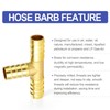 ERGAOBOY 5 Pcs 6mm Brass Hose Barb Tee, 3 Way