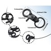KAPSING Pack of 10 Swivel Snap Carabiners, Metal Key Ring