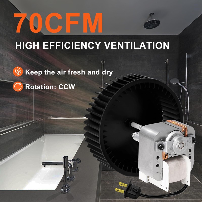 Hiorucet S97017450 Bathroom Vent Fan Motor for Broan Nutone 771,