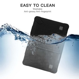 Case for ZZB ZB10 / JUNYANG Tablet 10.1 inch,Soft Silicone Protector Cover,Kids Friendly,Adjustable Stand Tablet Cover,4 Corners Thicken Shockproof,Black