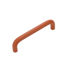 Wealrit 6 Pieces Drawer Handles Solid Aluminium Alloy Cabinet Pulls Modern Kicthen Hardware Handles Dresser Pulls(Orange, 96mm/3.78" Hole Center)