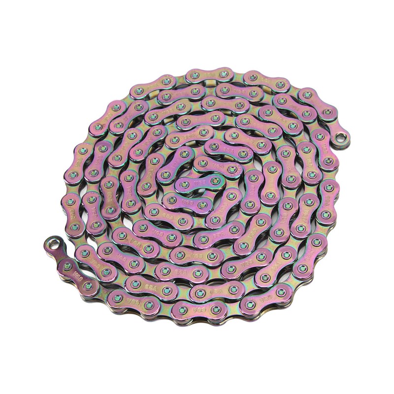 Bicycle Chain High Carbon Steel Colorful 116 Links 9 Speed