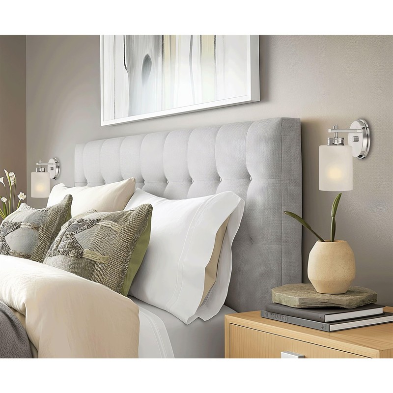 Kira Home Phoebe 5" Frosted Seeded Glass Shades, Replacement Glass,