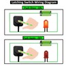 12V 24V Latching Switch, Mini Latching Push Button Switch, On