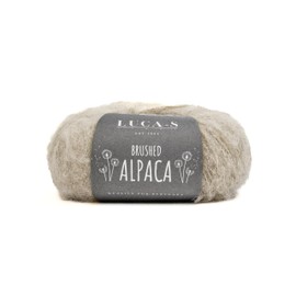 Luca-S Yarns Brushed Alpaca, Super Soft & Fluffy Alpaca Yarn, 25g - 125m, 89% Alpaca 11% Polyamide, 25g Aran Knitting Wool