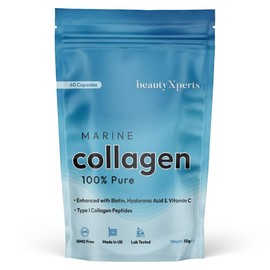 Marine Collagen Capsules | with Biotin, Hyaluronic Acid & Vitamin C | High Strength Pure Collagen Peptides Supplements for Women and Men | 180 Count (Pack of 3)
