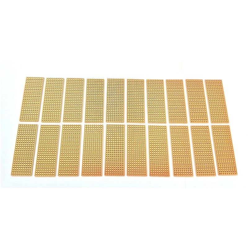 Rk Education Copper Veroboard/Stripboard for PCB Prototyping - Small 25x64mm,