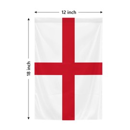 England Flag 12 x 18 Inches English National Garden Flags Double Sided Polyester Vivid Color for Indoor and Outdoor Yard Garden Street Decorations