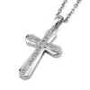 Hawaiian Jewelry Necklace Stainless Steel Cross Combi Color Double Series
