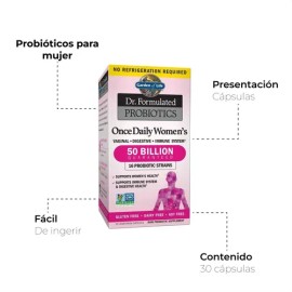 Probióticos Mujer Sistema Inmune Garden Life 30ct