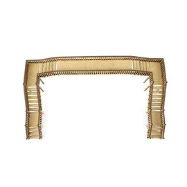 War World Scenics Railway Station U-Shape Overpass Footbridge – OO Gauge Model MDF Footpath Bridge Walkway Building Construction Modelling Diorama Double Track Span