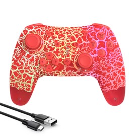 Wireless Controller for Switch Pro Switch/Switch Lite/Switch OLED/PC/Android/iOS, Gamepad Support Turbo/Dual Vibration/Wake Up/Programmable/6 Axis Gyro