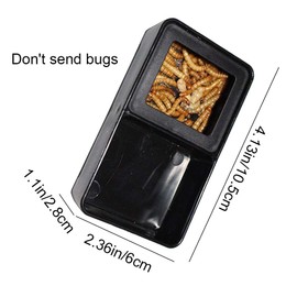 XINGYUXUXIN Reptile Food Water Bowl Double Compartment Reptile Water Dish Detachable Reptile Feeding Bowl for Tortoises Frogs Spiders Snakes Lizards Chameleons