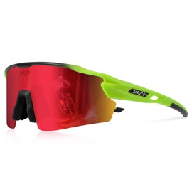 JARVID JVD02 Polarised Cycling Glasses with 4 Interchangeable Lenses Sports Glasses for Women Men Running Baseball Fishing Driving