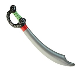 Schnooridoo 2 x Inflatable Pirate Swords Approx. 70 cm Pirate Pirate Party Bag Carnival