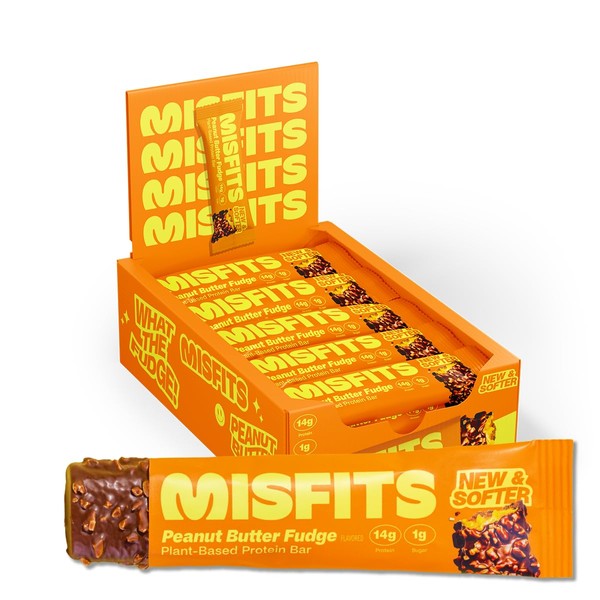 Misfits Vegan Protein Bars, Peanut Butter Fudge - Updated Recipe