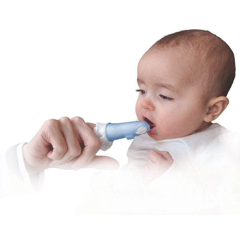 Baby Buddy Wipe N Brush Silicone Toothbrush and Dental Wipe