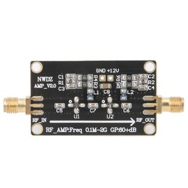 LNA 0.1M‑2G RF Wideband Amplifier 60dB High Gain Low Noise Amplification Module Supplies