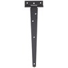 Duratool D00915 T-Hinges Black Zinc Plated 10" (254mm) 2 Pack