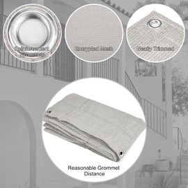 DVAURLIAN Balcony Privacy Screen with Ties – Heavy Duty HDPE UV Resistant Windproof Fence Cover for Deck, Patio, Porch & Outdoor Railing (Beige, 3'x16')