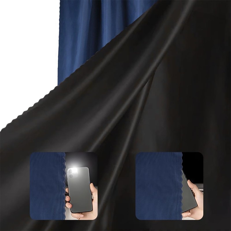 Cabin Bottom Bunk Bed Curtains Drapery Blackout Drapes Single Bed