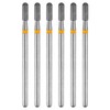 sourcing map 6pcs 325-400 Grits Diamond Grinding Bit 2.5mm Cylindrical