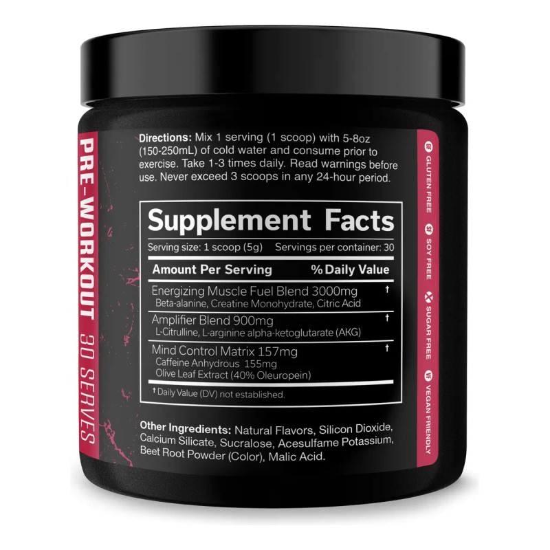 Suplemento Polvo Jnx Sports Pre Entrenamiento Sabor Cherry Limeade