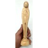 Zuluf Virgin Mary Praying Statue 8.6" - Hand Carved Olive