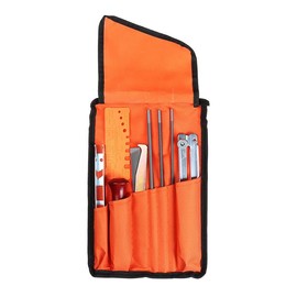 AIMALL 10PCS Chainsaw File Filing Kit Files Tool Chain Sharpener for Stihl, Durable Metal & Hardwood, Portable Design with Storage Bag