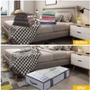 Onlyeasy Foldable Underbed Bags 2 Pack - Blankets Clothes Comforters