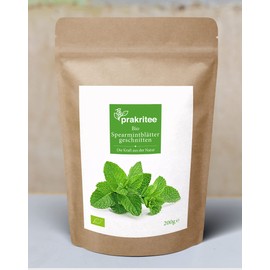 Organic Spearmint Leaves 200 g | Herbal Tea | Spearmint Tea | Organic Spearmint Leaves Cutted | DE-ÖKO-044