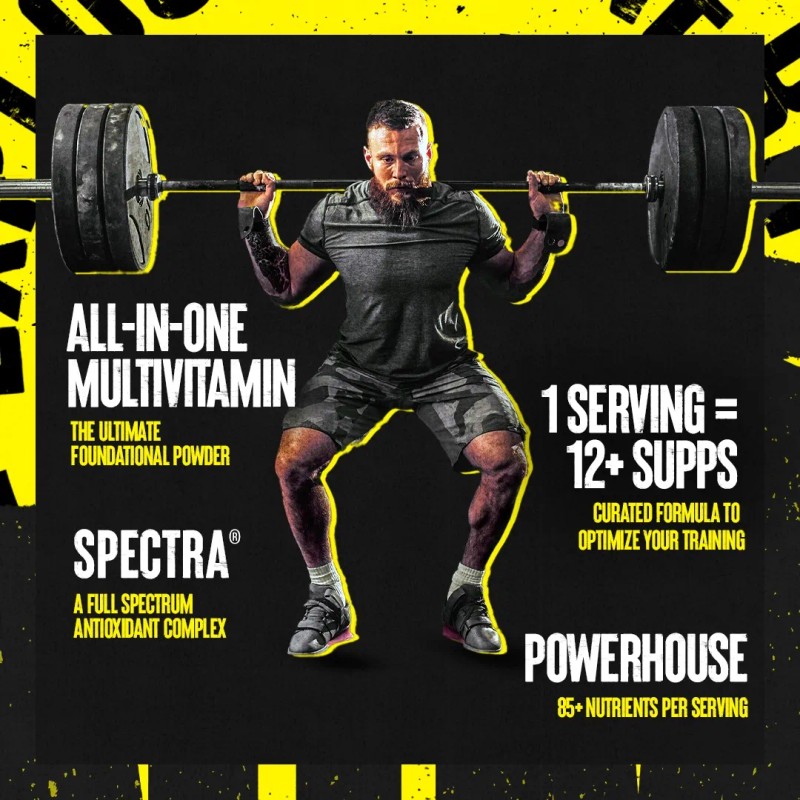 Multivitaminico Universal Animal Pak Powder 30 Servicios Sabor Orange