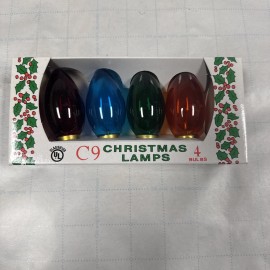 J. Hofert Co. J Hofert Northern Lights C9 Twinkling Christmas Lamps Outdoor 4 Pack Multicolor