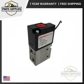 Humphrey 310-12DC Humphrey Inline Single Solenoid Valve 3-Port 2-Position 1/8" NPTF