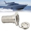 Marine Boat Deck Filler with Keyless Cap Stainless Steel Mirror