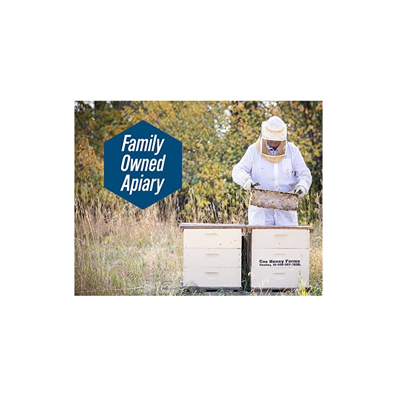 Cox's Honey 100% Pure, Raw Unfiltered Clover Honey, Rich in