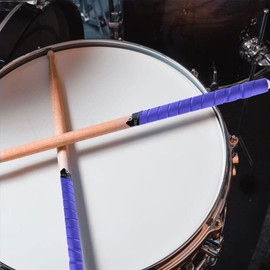 6 Rolls Drumstick Tape Grip Wraps Non-Slip Sweat-Absorbent Straps for Drumsticks Comfortable Fit Easy Installation Bright Color Design