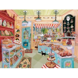 Ravensburger Corner Bakery Jigsaw Puzzle - 750 Large Format Pieces for Adults | Unique Softclick Technology | Vibrant, Glare-Free Imagery | Perfect for Family Time | Artwork by Elissa Della-Piana