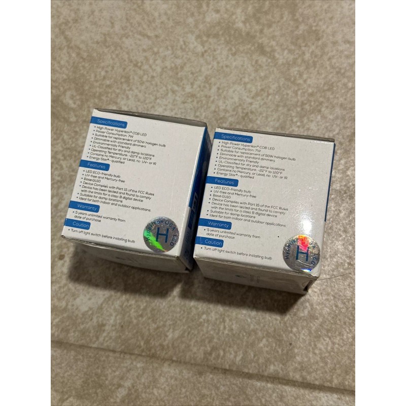 Hyperikon PAIR OF HYPERIKON MR16 GU10-50 LED BULB 5000k 460