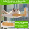 Cat Window Perch with Wooden Frame – Aloxina Foldable Cat