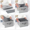 EITMOW 11 inch Storage Baskets, Woven Fabric Bins, Storage Cubes