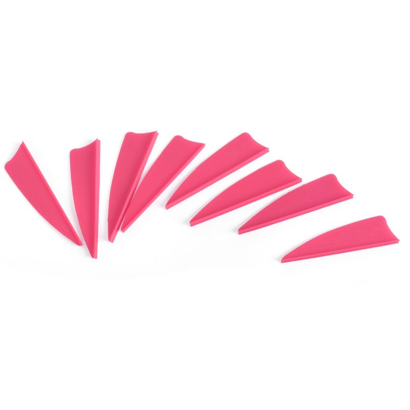 1.75 Inch Plastic Arrow Feathering Shield Shape Rubber Feathers Plastic