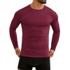 URRU Thermal Underwear for Men Fleece Lined High Stretch Long