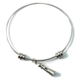 Lighthouse Bracelet | Hypoallergenic Stainless Steel Lighthouse Jewelry for Women with a Hope Charm and Light of Hope Symbol a Great Gift for Women and Men that need a Beacon Lighthouse for Guidance