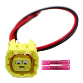 LIZAPUS 2-Pin Front Crash Sensor Pigtail Wire Connector Compatible with Toyota RAV4 2009-2024 12490 Wiring Harness