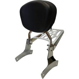 Sissy Bar Backrest & Luggage Rack for 98+ Honda Shadow Ace VT750 - Contoured