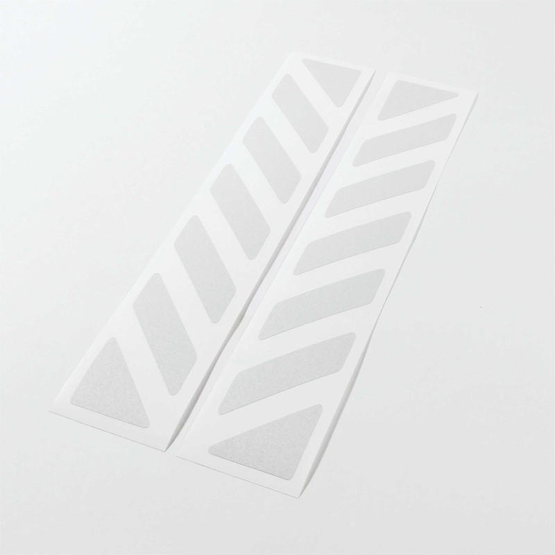2pcs Reflective STICKERS for Touratech Motorcycle Aluminium Panniers (White 011)