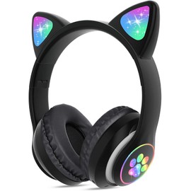 LOLO Audifonos Inalambricos Bluetooth 5.0, Diadema Audífonos con Microfono, Auriculares Estéreo Cancelación de Ruido Hi-Fi, Compatibles con Todos los 