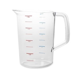 Taza medidora de goma, Transparente, 3,78L